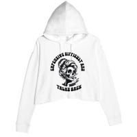Expensive Difficult And Talks Back Messy Bun Mothers Day Crop Fleece Hoodie