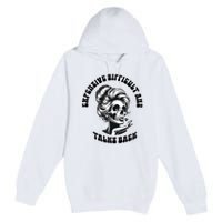 Expensive Difficult And Talks Back Messy Bun Mothers Day Premium Pullover Hoodie