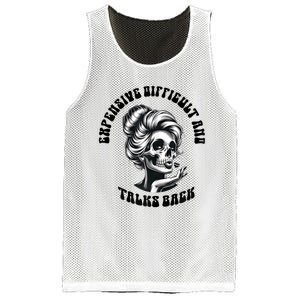 Expensive Difficult And Talks Back Messy Bun Mothers Day Mesh Reversible Basketball Jersey Tank