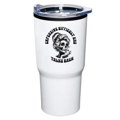 Expensive Difficult And Talks Back Messy Bun Mothers Day Tumbler
