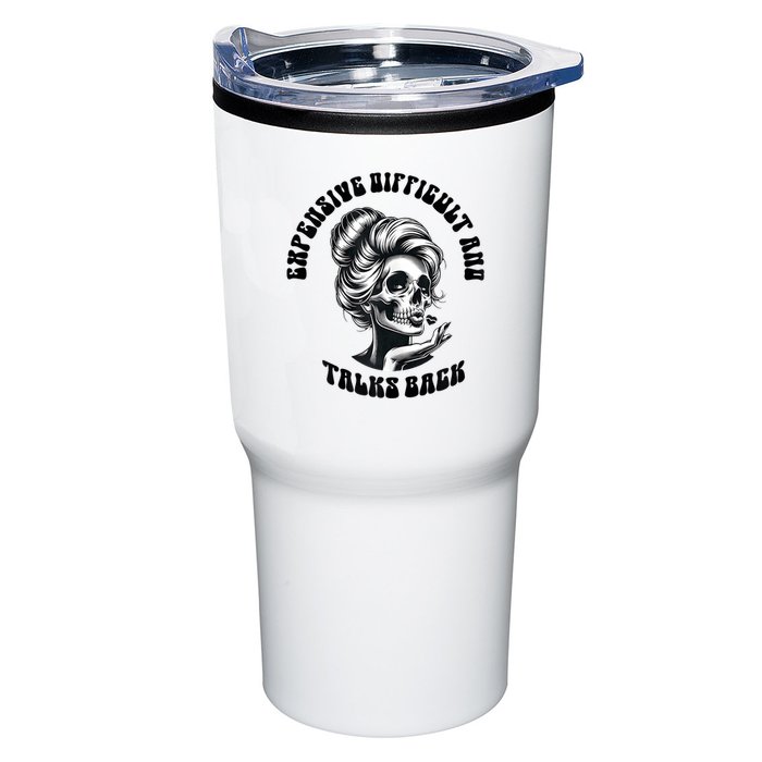 Expensive Difficult And Talks Back Messy Bun Mothers Day Tumbler