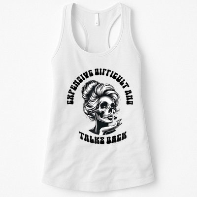 Expensive Difficult And Talks Back Messy Bun Mothers Day Womens Tank Top
