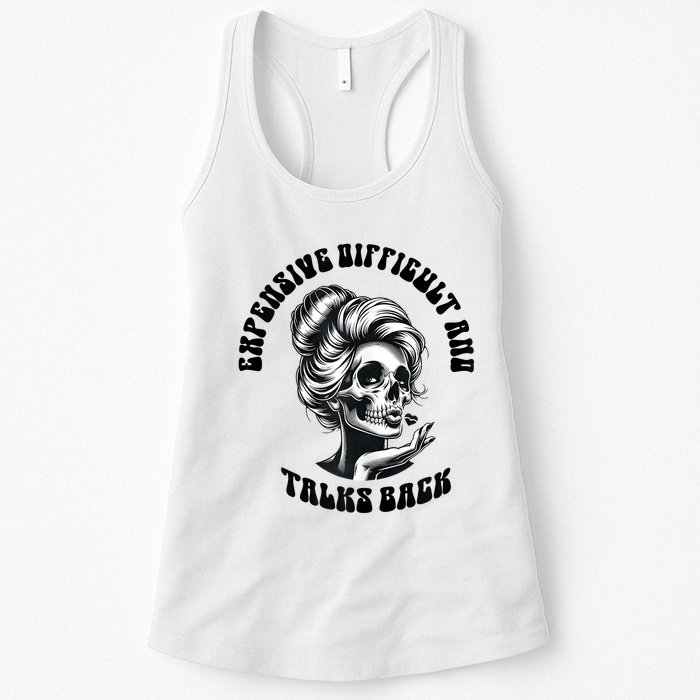 Expensive Difficult And Talks Back Messy Bun Mothers Day Womens Tank Top