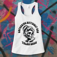 Expensive Difficult And Talks Back Messy Bun Mothers Day Womens Tank Top