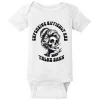 Expensive Difficult And Talks Back Messy Bun Mothers Day Baby Bodysuit
