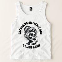 Expensive Difficult And Talks Back Messy Bun Mothers Day Tank Top