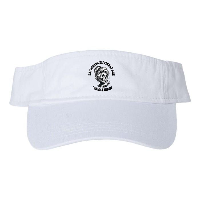 Expensive Difficult And Talks Back Messy Bun Mothers Day Visor