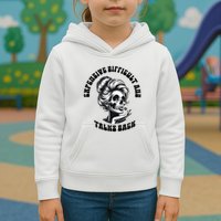 Expensive Difficult And Talks Back Messy Bun Mothers Day Kids Hoodie