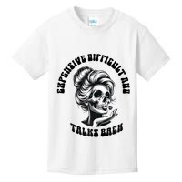 Expensive Difficult And Talks Back Messy Bun Mothers Day Kids T-Shirt