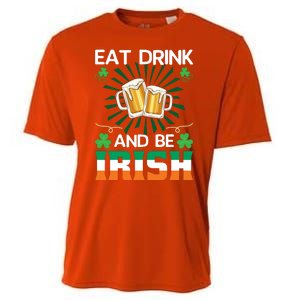 Eat Drink And Be Irish St Patricks Day Cooling Performance Crew T-Shirt