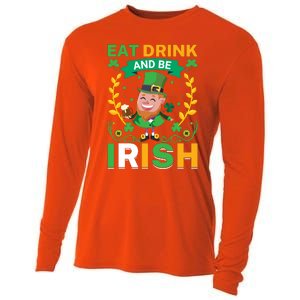 Eat Drink And Be Irish St Patricks Day Cooling Performance Long Sleeve Crew