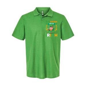 Eat Drink And Be Irish St Patricks Day Softstyle Adult Sport Polo