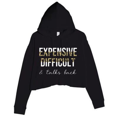 Expensive Difficult And Talks Crop Fleece Hoodie