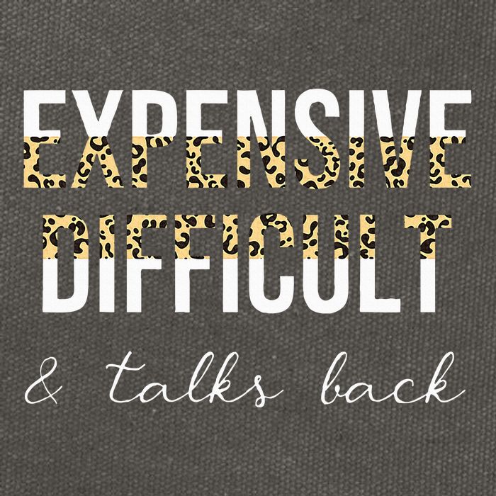 Expensive Difficult And Talks Cotton Canvas Backpack