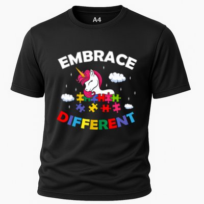 Embrace Different Autism Awareness Unicorn Gift Performance Shirt