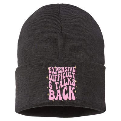 Expensive Difficult And Talks Back Sustainable Knit Beanie