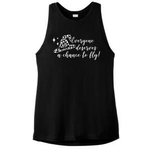 Everyone Deserves A Chance To Fly Witch Halloween Ladies PosiCharge Tri-Blend Wicking Tank