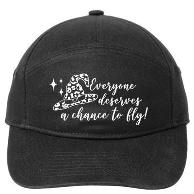 Everyone Deserves A Chance To Fly Witch Halloween 7-Panel Snapback Hat