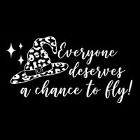 Everyone Deserves A Chance To Fly Witch Halloween Flatbill Hat