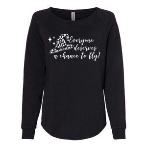 Everyone Deserves A Chance To Fly Witch Halloween Womens California Wash Sweatshirt