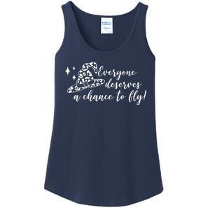 Everyone Deserves A Chance To Fly Witch Halloween Ladies Essential Tank