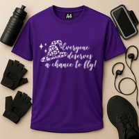 Everyone Deserves A Chance To Fly Witch Halloween Cooling Performance Crew T-Shirt