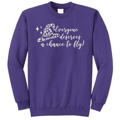 Everyone Deserves A Chance To Fly Witch Halloween Sweatshirt