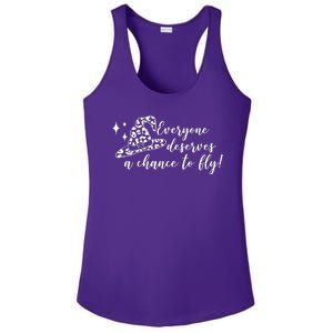 Everyone Deserves A Chance To Fly Witch Halloween Ladies PosiCharge Competitor Racerback Tank