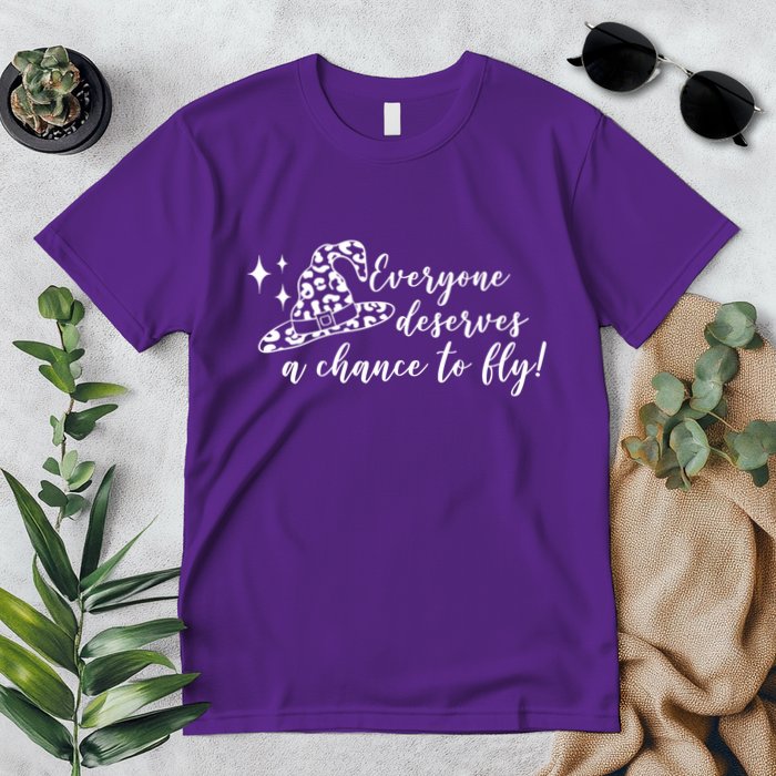 Everyone Deserves A Chance To Fly Witch Halloween Premium T-Shirt
