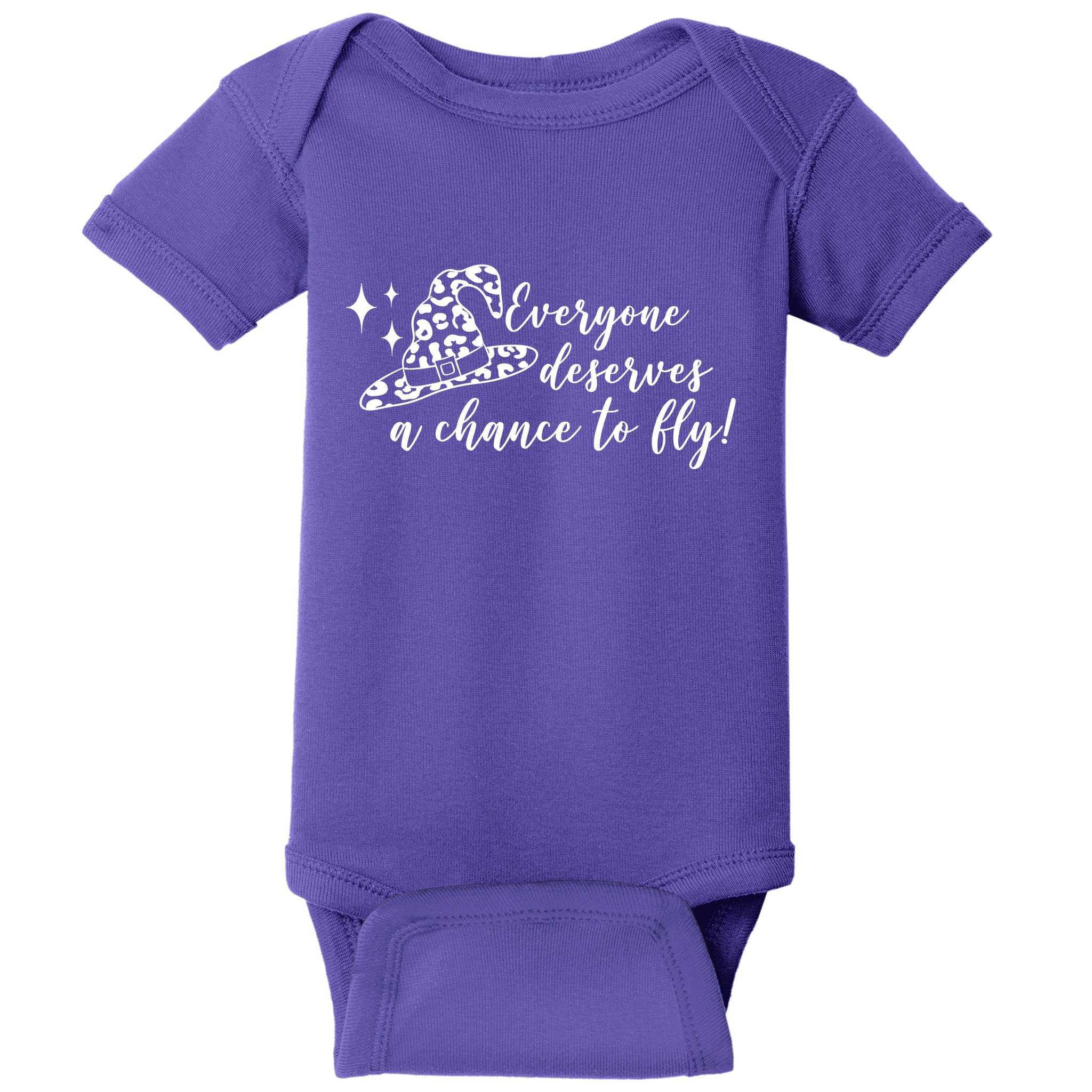 Everyone Deserves A Chance To Fly Witch Halloween Baby Bodysuit