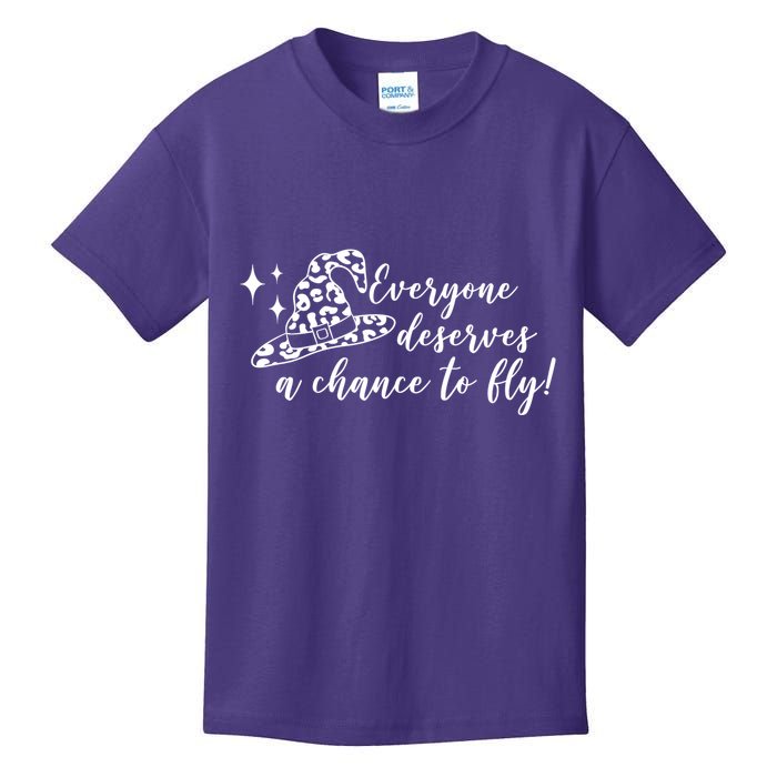 Everyone Deserves A Chance To Fly Witch Halloween Kids T-Shirt