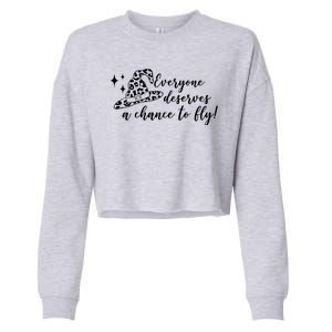 Everyone Deserves A Chance To Fly Witch Halloween Cropped Pullover Crew