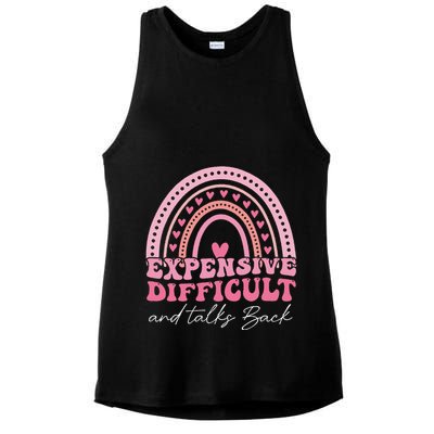 Expensive Difficult And Talks Back Mothers Day Mom Life Ladies PosiCharge Tri-Blend Wicking Tank