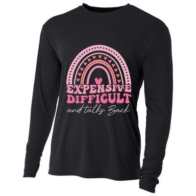 Expensive Difficult And Talks Back Mothers Day Mom Life Cooling Performance Long Sleeve Crew