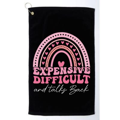Expensive Difficult And Talks Back Mothers Day Mom Life Golf Towel