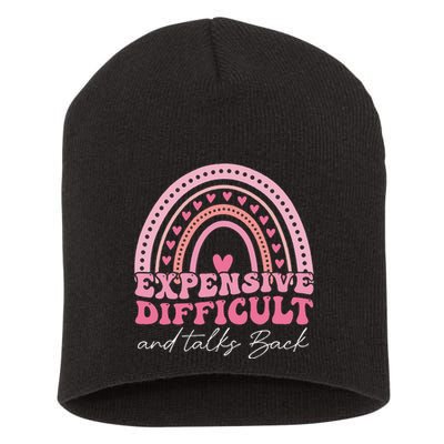 Expensive Difficult And Talks Back Mothers Day Mom Life Short Acrylic Beanie