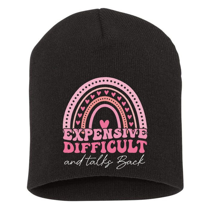 Expensive Difficult And Talks Back Mothers Day Mom Life Short Acrylic Beanie