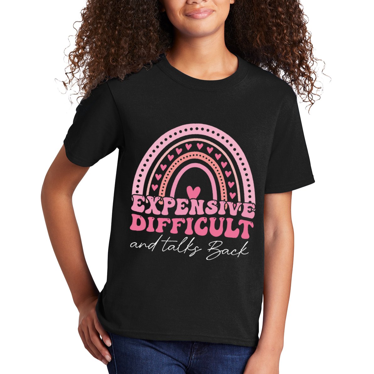 Expensive Difficult And Talks Back Mothers Day Mom Life Kids T-Shirt
