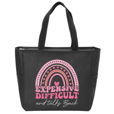 Expensive Difficult And Talks Back Mothers Day Mom Life Zip Tote Bag