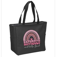 Expensive Difficult And Talks Back Mothers Day Mom Life Zip Tote Bag
