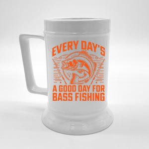 Every Day’S A Good Day For Bass Fishing Gift Beer Stein