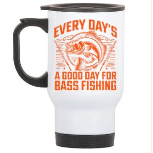 Every Day’S A Good Day For Bass Fishing Gift Stainless Steel Travel Mug