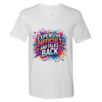 Expensive Difficult And Talks Back V-Neck T-Shirt