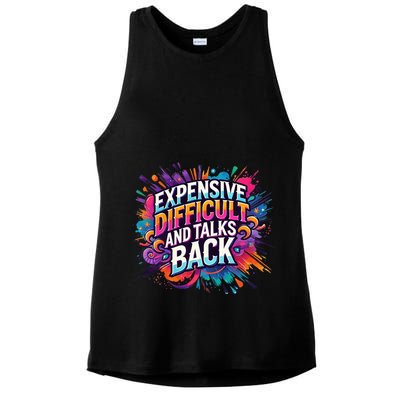 Expensive Difficult And Talks Back Ladies PosiCharge Tri-Blend Wicking Tank