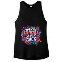 Expensive Difficult And Talks Back Ladies PosiCharge Tri-Blend Wicking Tank
