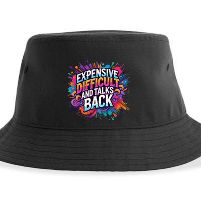 Expensive Difficult And Talks Back Sustainable Bucket Hat