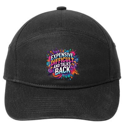 Expensive Difficult And Talks Back 7-Panel Snapback Hat