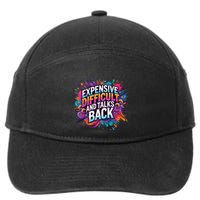 Expensive Difficult And Talks Back 7-Panel Snapback Hat