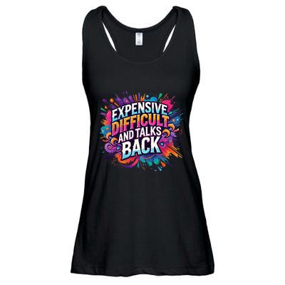 Expensive Difficult And Talks Back Ladies Essential Flowy Tank