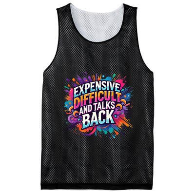 Expensive Difficult And Talks Back Mesh Reversible Basketball Jersey Tank